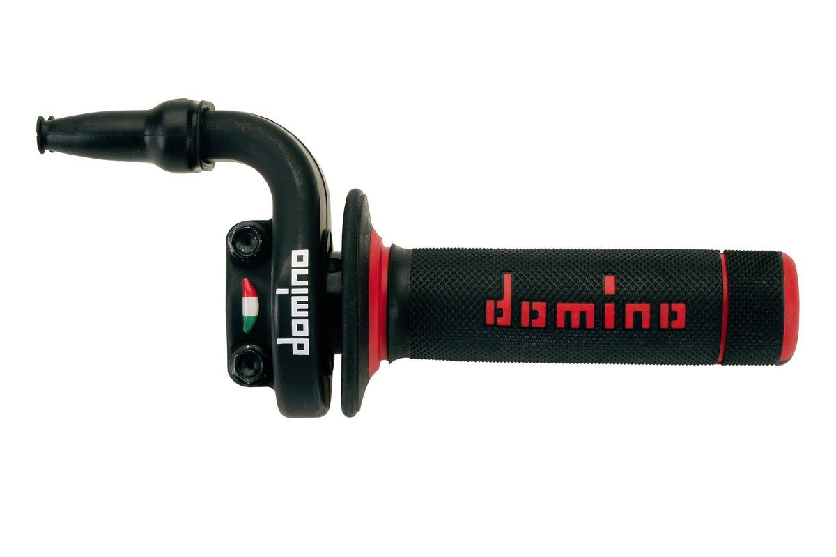 Comando gas Domino con manopola rossa e nera