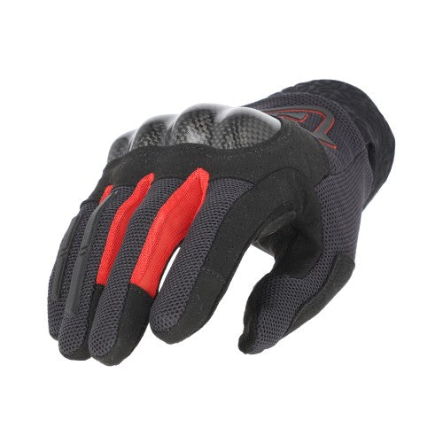 Acerbis guanti moto CE Ramsey MY Vented Pro – Nero/Rosso - immagine 2