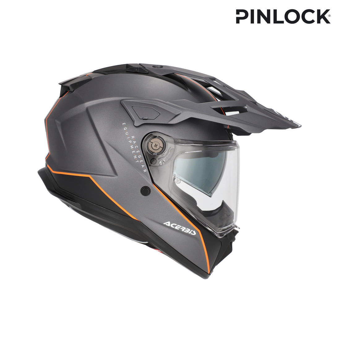 Acerbis casco enduro Attack – Grigio/Arancio
