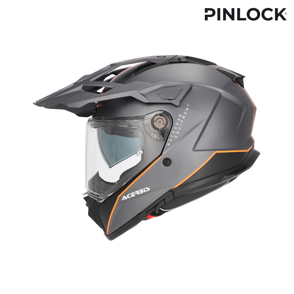 Acerbis casco enduro Attack – Grigio/Arancio