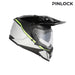 Acerbis casco enduro Assault Graphic – Nero/Giallo Fluo