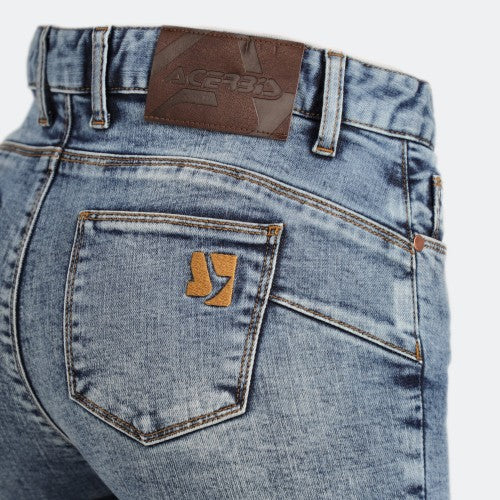 Acerbis pantaloni moto Jeans Slim Lady – Blu - foto 6
