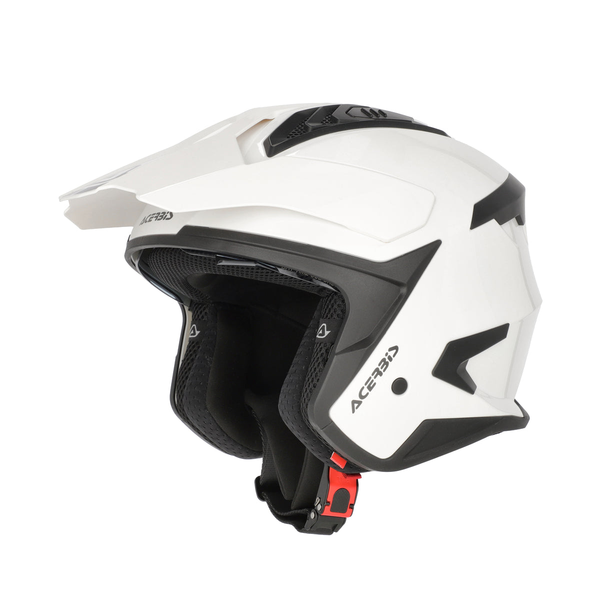 Acerbis Casco Jet Aria Evo Solid Bianco vista 1