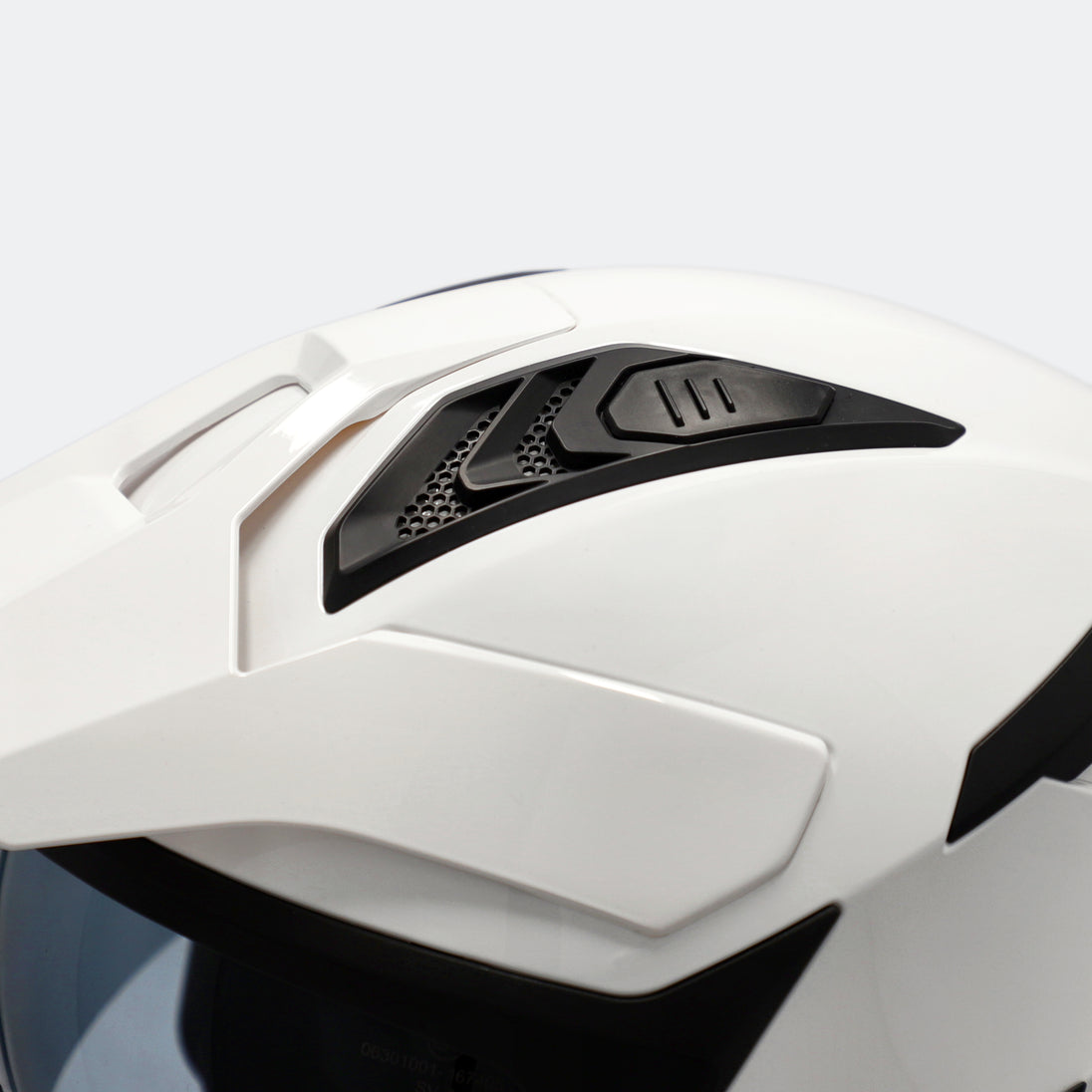 Acerbis Casco Jet Aria Evo Solid Bianco vista 9