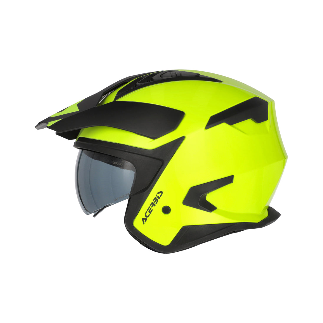 Acerbis Casco Jet Aria Evo Solid Giallo 2 vista 4