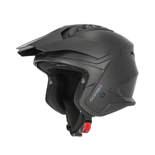 Acerbis Casco Jet Aria Evo Solid Nero vista 1