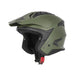 Acerbis Casco Jet Aria Evo Solid Verde Militare vista 1