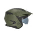 Acerbis Casco Jet Aria Evo Solid Verde Militare vista 3