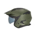 Acerbis Casco Jet Aria Evo Solid Verde Militare vista 4