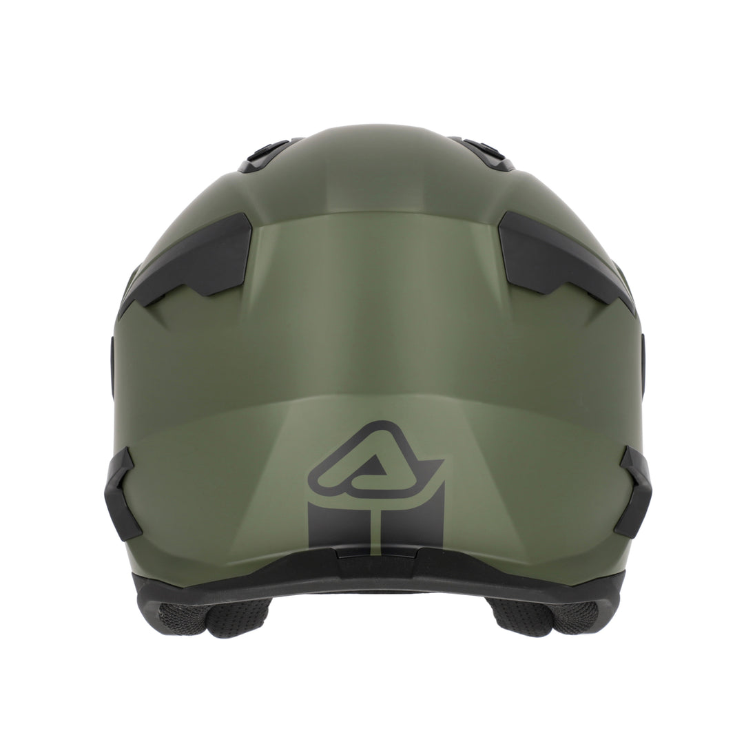 Acerbis Casco Jet Aria Evo Solid Verde Militare vista 7