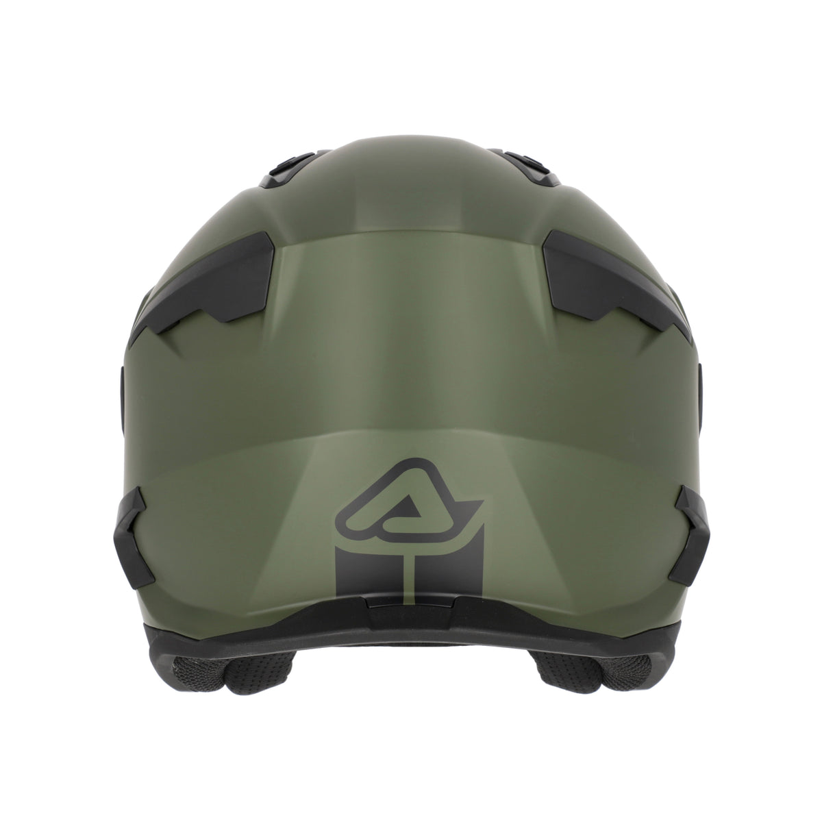 Acerbis Casco Jet Aria Evo Solid Verde Militare vista 7