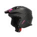 Acerbis Casco Jet Aria Evo Solid Nero/Rosa vista 1