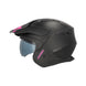 Acerbis Casco Jet Aria Evo Solid Nero/Rosa vista 4
