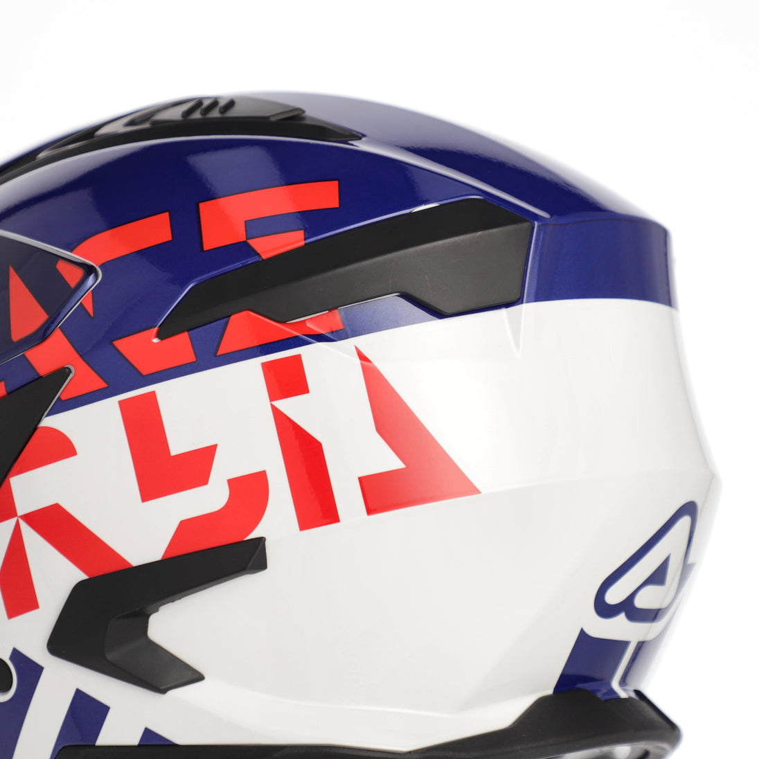 Acerbis Casco Jet Aria Evo Graphic Bianco/Blu/Rosso vista 8