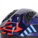 Acerbis Casco Jet Aria Evo Graphic Bianco/Blu/Rosso vista 9