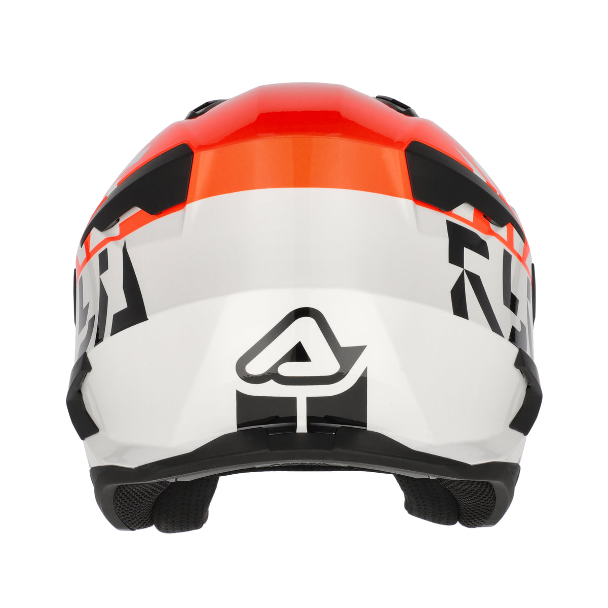 Acerbis Casco Jet Aria Evo Graphic Bianco/Arancio vista 7