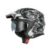 Acerbis Casco Jet Aria Evo Graphic Grigio/Nero vista 2