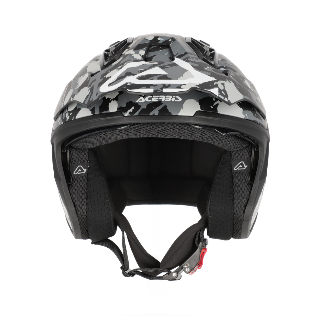 Acerbis Casco Jet Aria Evo Graphic Grigio/Nero vista 5