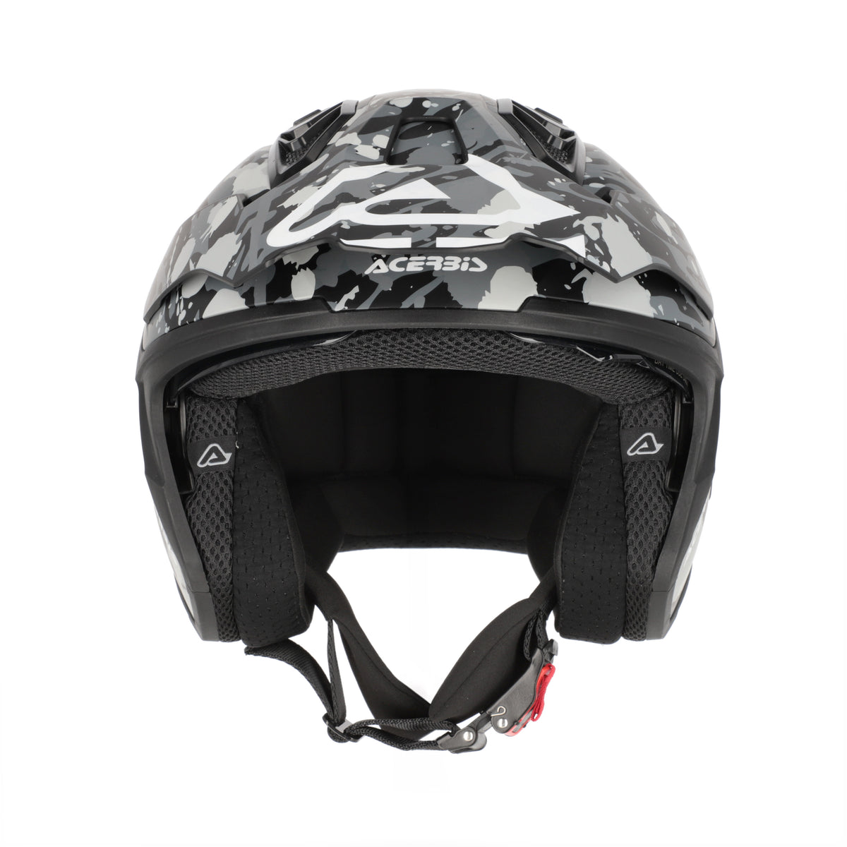 Acerbis Casco Jet Aria Evo Graphic Grigio/Nero vista 5