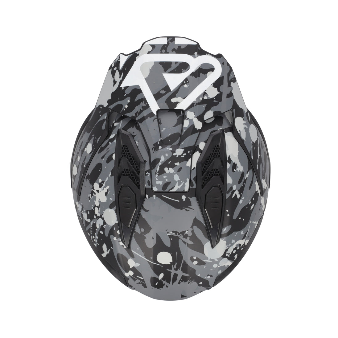 Acerbis Casco Jet Aria Evo Graphic Grigio/Nero vista 6