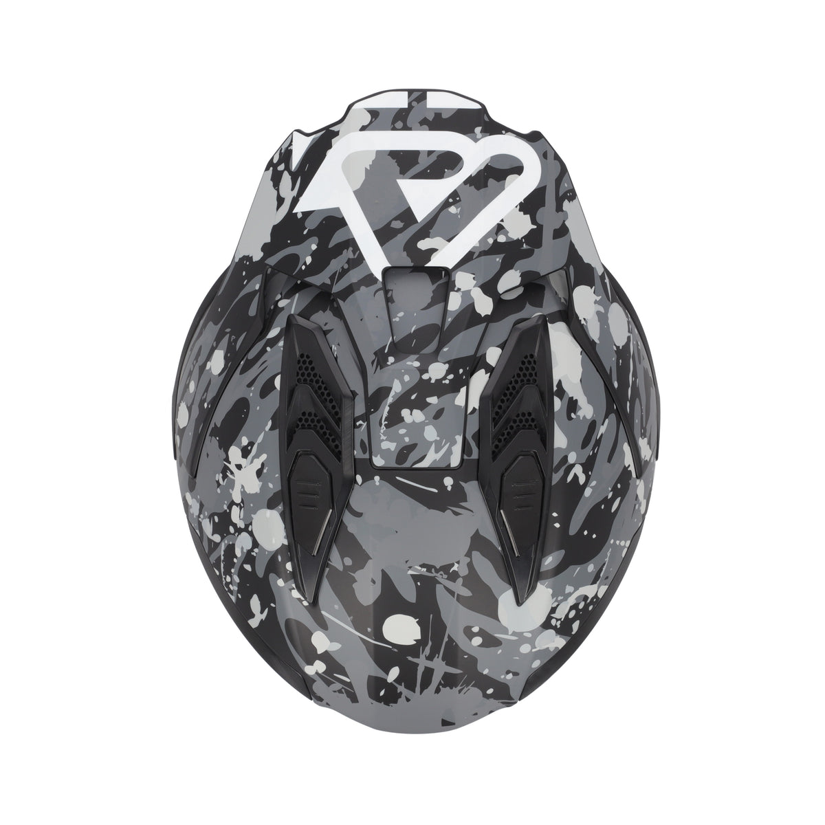 Acerbis Casco Jet Aria Evo Graphic Grigio/Nero vista 6