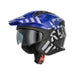 Acerbis Casco Jet Aria Evo Graphic Nero/Blu vista 2