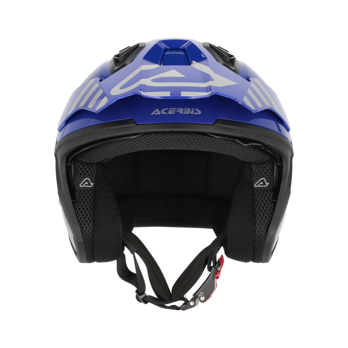 Acerbis Casco Jet Aria Evo Graphic Nero/Blu vista 5