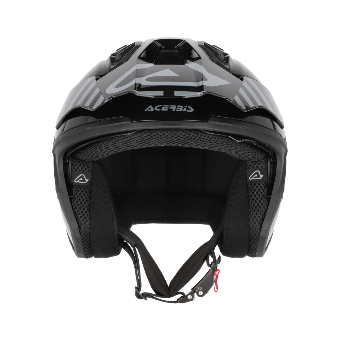 Acerbis Casco Jet Aria Evo Graphic Nero/Grigio vista 5