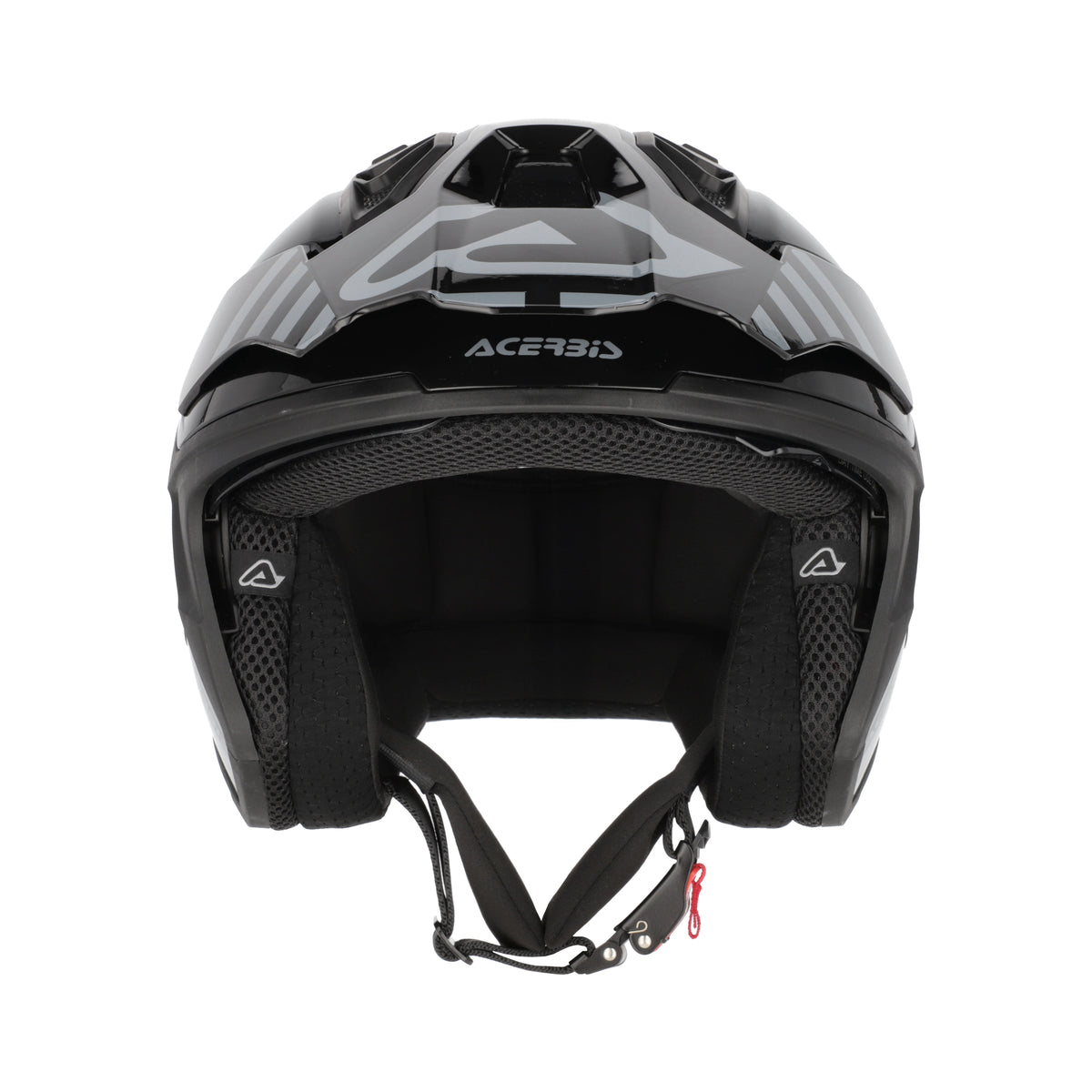 Acerbis Casco Jet Aria Evo Graphic Nero/Grigio vista 5