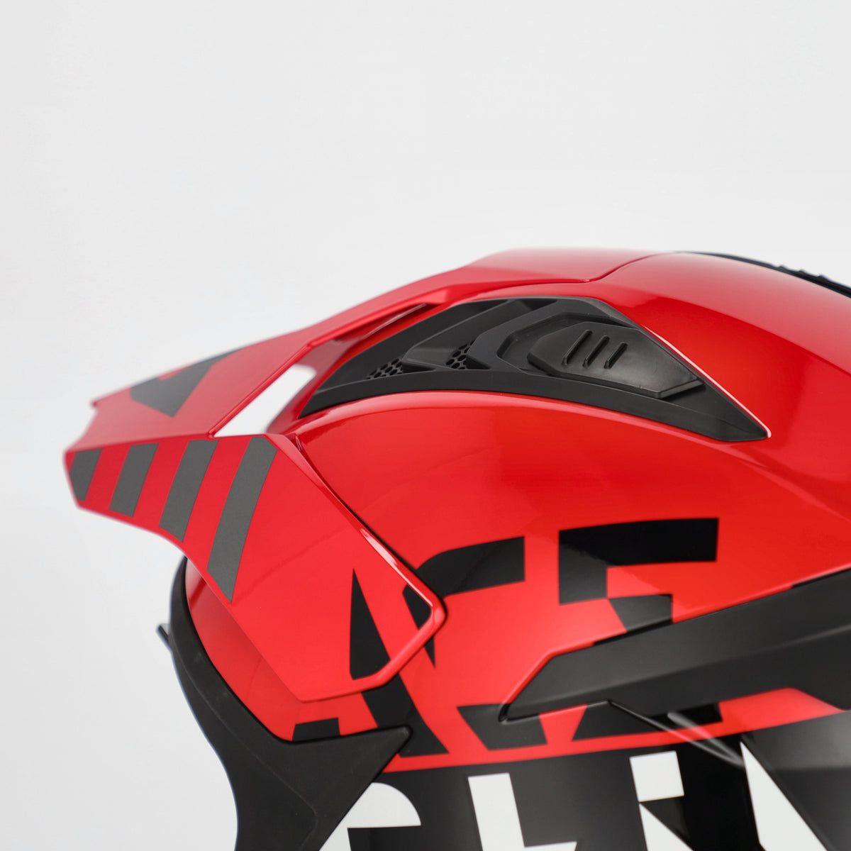 Acerbis Casco Jet Aria Evo Graphic Nero/Rosso vista 8