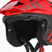 Acerbis Casco Jet Aria Evo Graphic Nero/Rosso vista 9