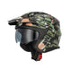 Acerbis Casco Jet Aria Evo Graphic Verde/Marrone vista 2