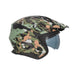 Acerbis Casco Jet Aria Evo Graphic Verde/Marrone vista 3