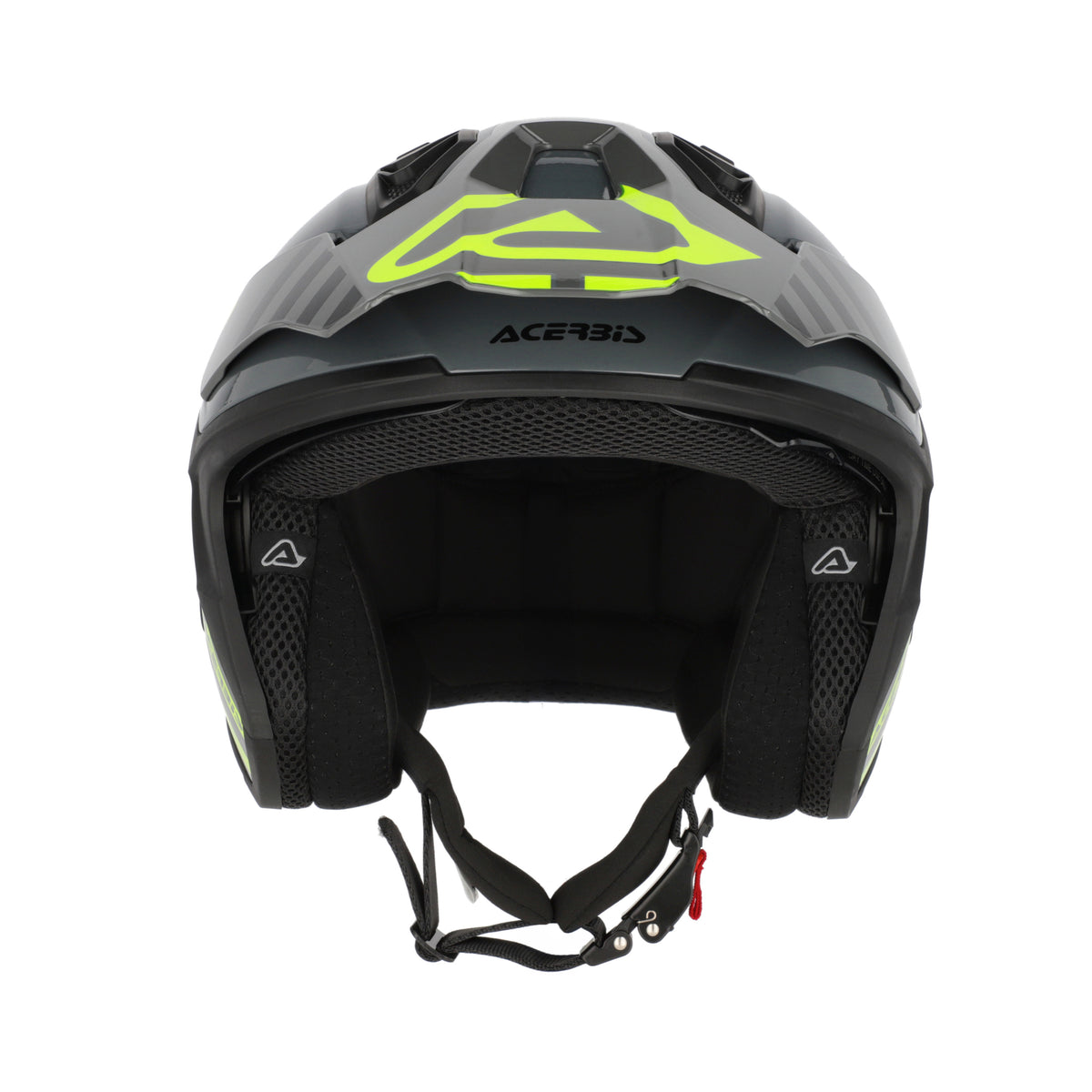 Acerbis Casco Jet Aria Evo Graphic Nero/Giallo Fluo (444) vista 5