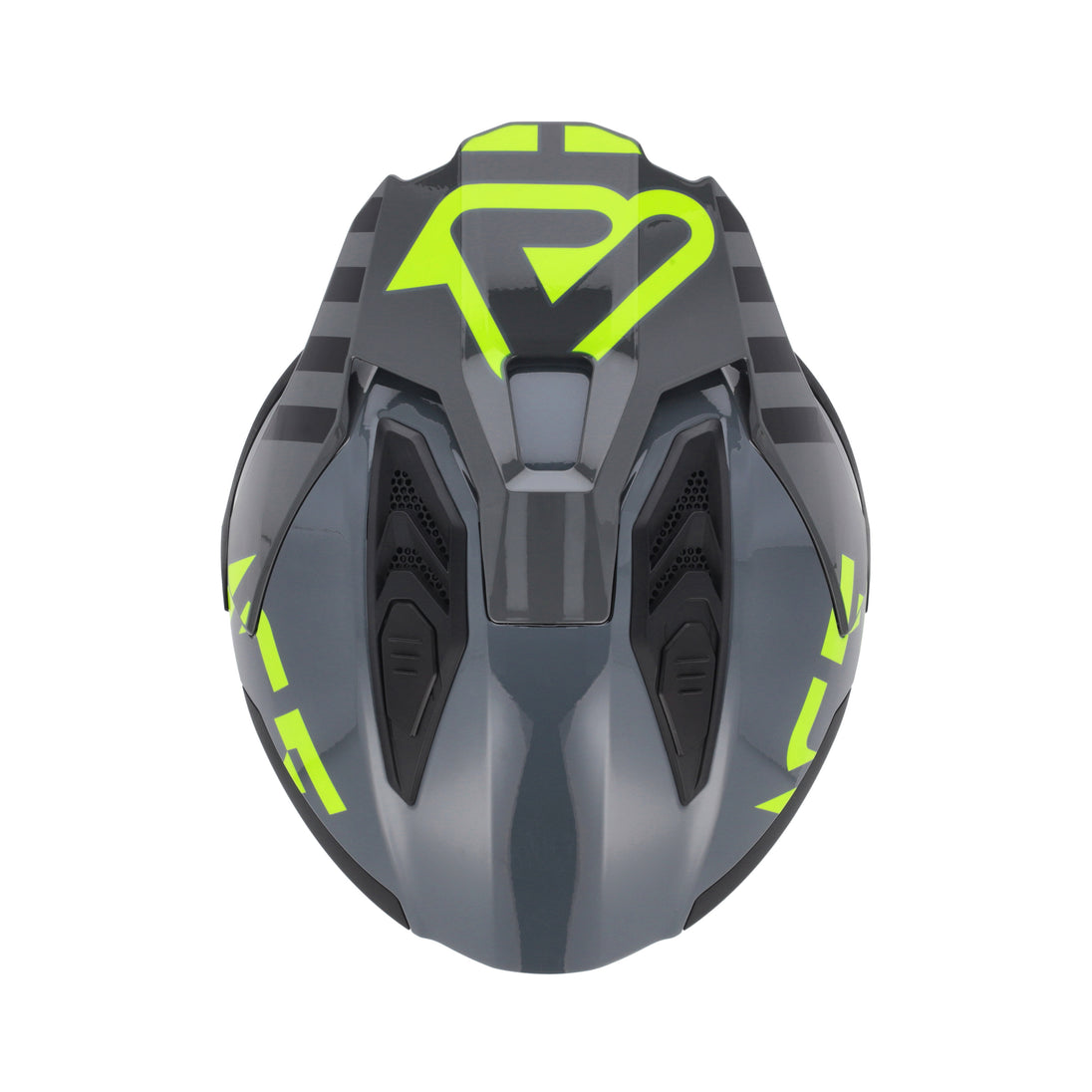 Acerbis Casco Jet Aria Evo Graphic Nero/Giallo Fluo (444) vista 6