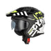 Acerbis Casco Jet Aria Evo Graphic Nero/Giallo Fluo (457) vista 2