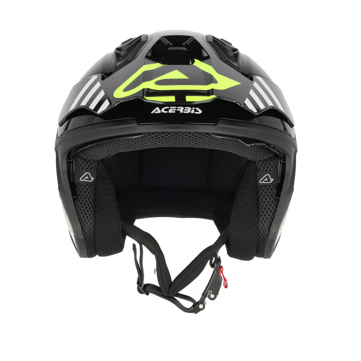 Acerbis Casco Jet Aria Evo Graphic Nero/Giallo Fluo (457) vista 5