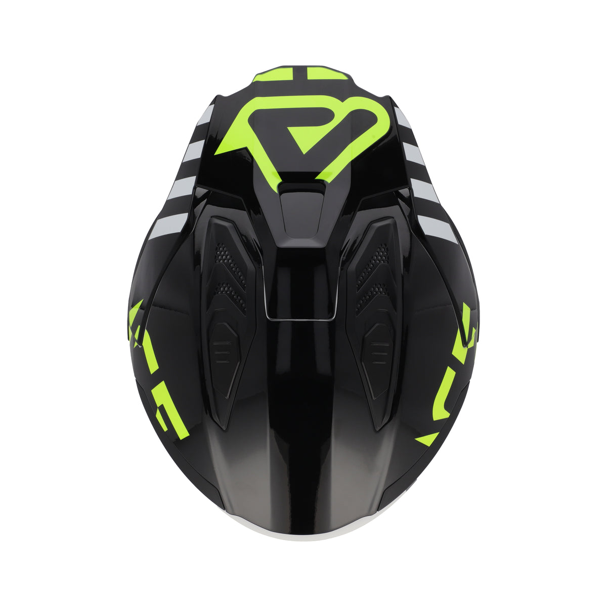 Acerbis Casco Jet Aria Evo Graphic Nero/Giallo Fluo (457) vista 6
