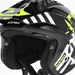 Acerbis Casco Jet Aria Evo Graphic Nero/Giallo Fluo (457) vista 8