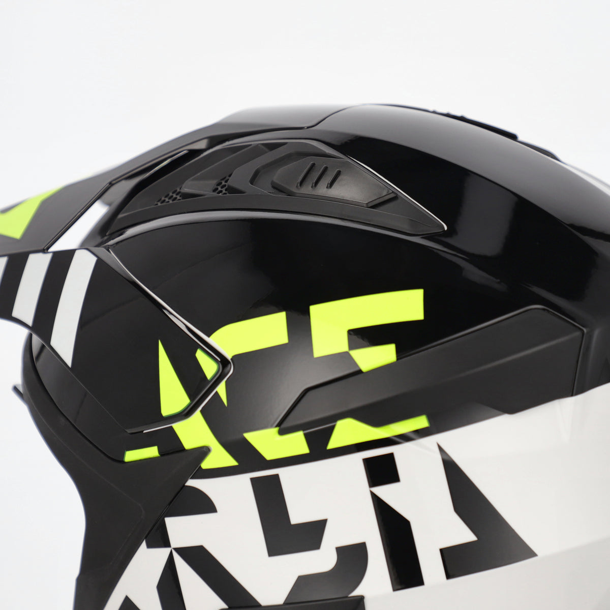 Acerbis Casco Jet Aria Evo Graphic Nero/Giallo Fluo (457) vista 9