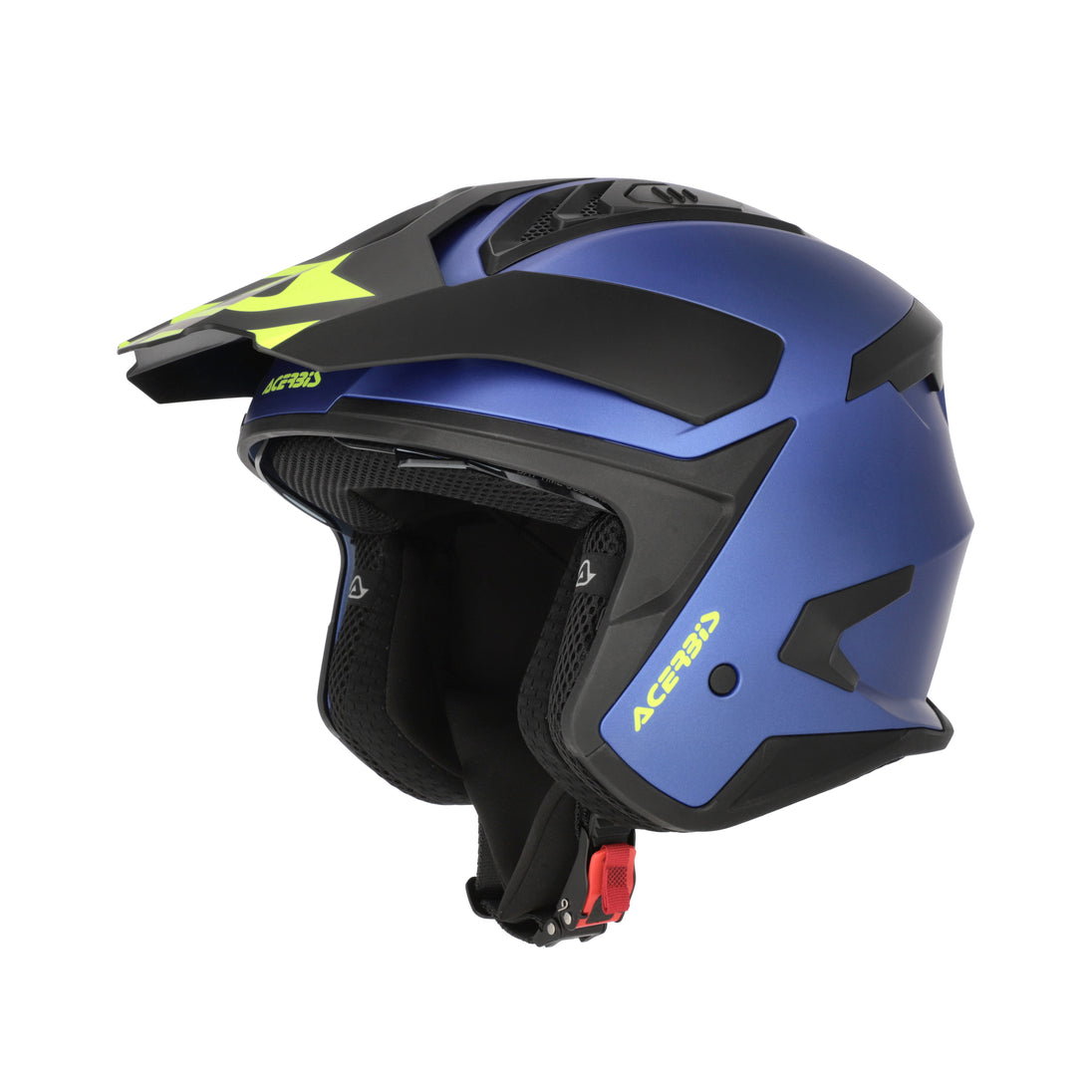 Acerbis Casco Jet Aria Evo Metallic Blu vista 1