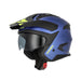 Acerbis Casco Jet Aria Evo Metallic Blu vista 2