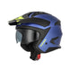 Acerbis Casco Jet Aria Evo Metallic Blu vista 2
