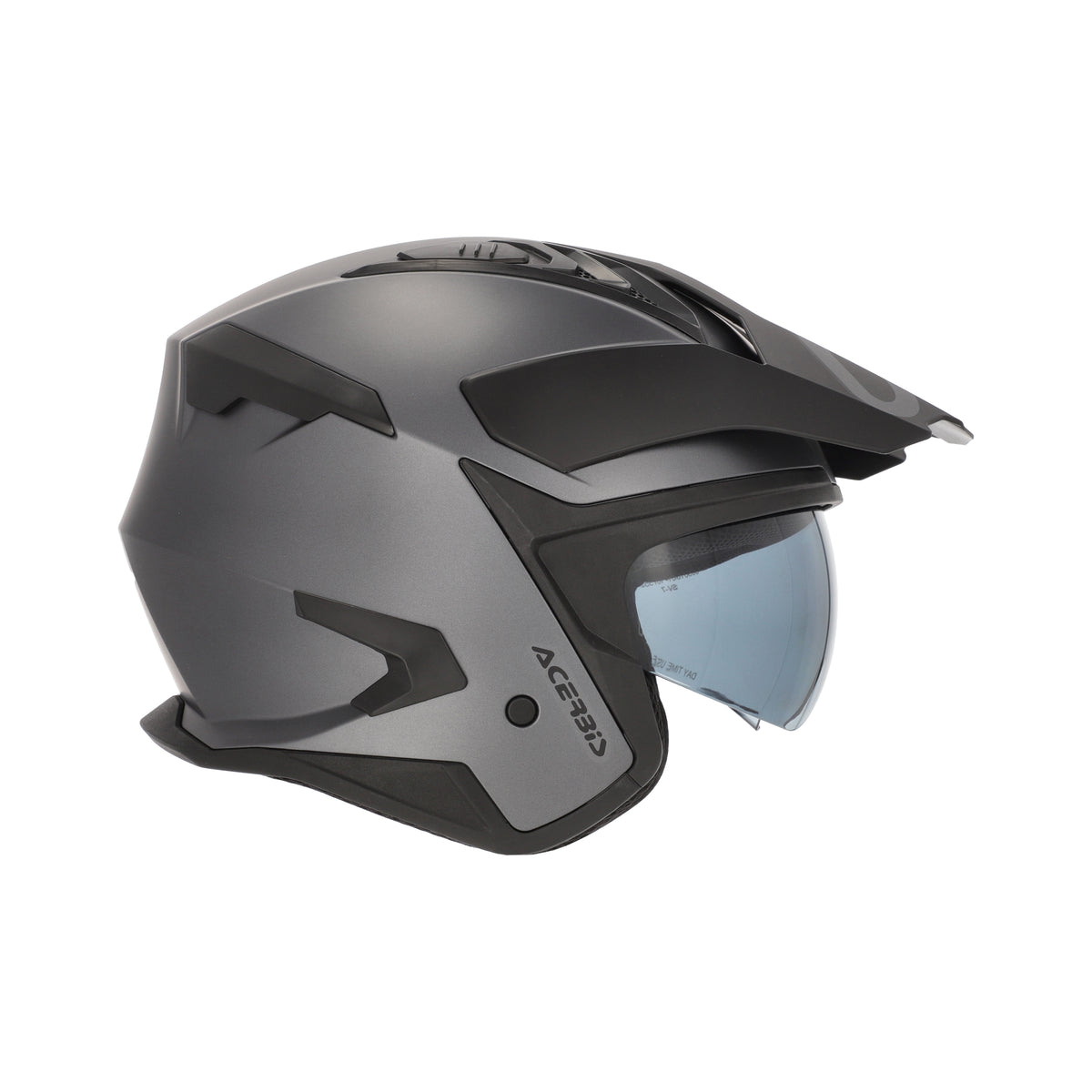 Acerbis Casco Jet Aria Evo Metallic Dark Grey vista 3