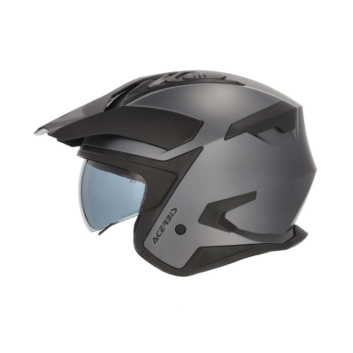 Acerbis Casco Jet Aria Evo Metallic Dark Grey vista 4