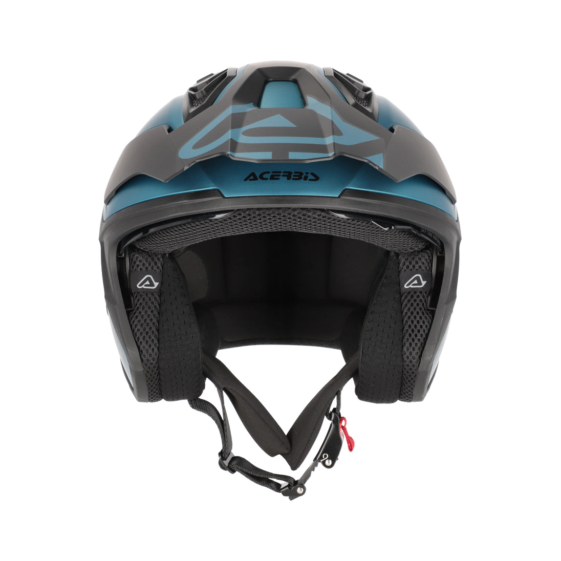 Acerbis Casco Jet Aria Evo Metallic Light Blue vista 5