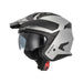 Acerbis Casco Jet Aria Evo Metallic Silver vista 2