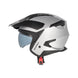 Acerbis Casco Jet Aria Evo Metallic Silver vista 4