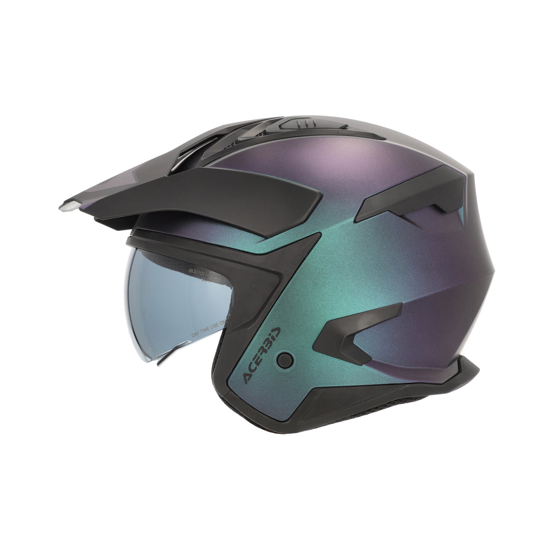 Acerbis Casco Jet Aria Evo Metallic Chameleon vista 4