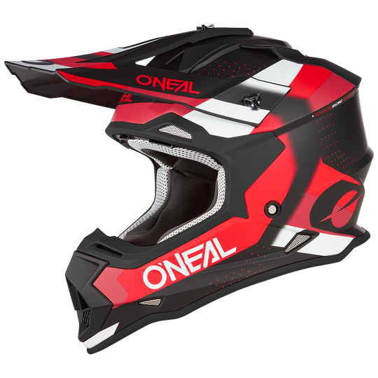 O'neal casco cross 2SRS SPYDE nero/rosso/bianco